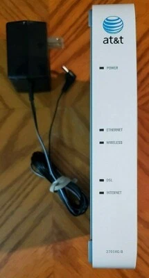 AT&T 2Wire 2701HG-B High Speed Internet DSL Wireless Gateway Modem Router  - Image 1 of 4
