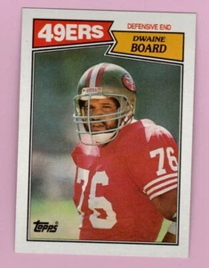 1987 Topps Football #120 Dwaine Board San Francisco 49'ers Defensive End - Picture 1 of 2