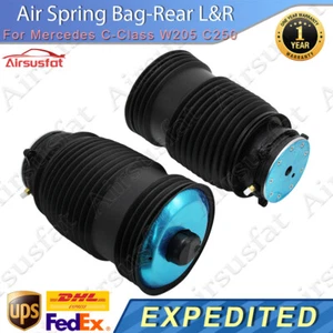 2x Rear L&R Air Suspension Spring Bags for Mercedes C-Class W205 C250 C300 - Bild 1 von 7