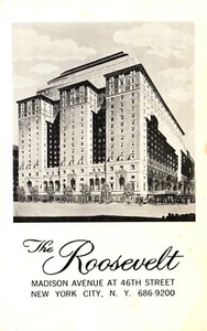 Postal The Roosevelt Hotel, Nueva York, Nueva York - Imagen 1 de 2