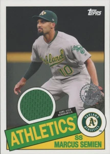 MARCUS SEMIEN 2020 Topps Series 2 1985 RELIC OAKLAND ATHLETICS 85TR-MS - Picture 1 of 1