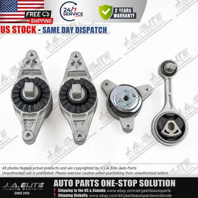 Kit de montaje de transmisión de motor 4 piezas para Maserati Ghibli Quattroporte 4x4 Foto 1 de 4