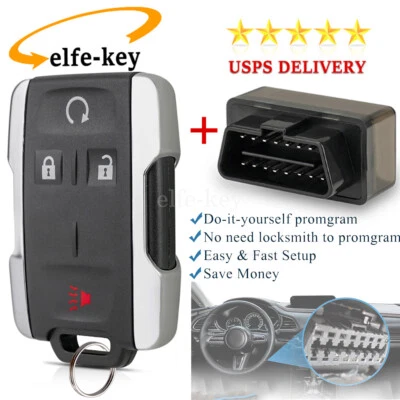 Para Chevrolet Silverado Colorado 2014-2018 mando a distancia sin llave + programador Foto 1 de 4