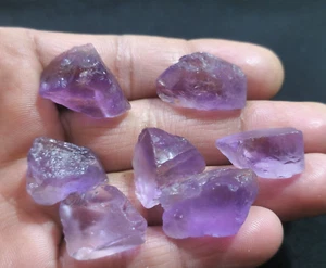 Lote de 7 piezas de ametrino crudo de alta calidad tamaño 17-25 mm cristal áspero piedras preciosas sueltas - Imagen 1 de 6