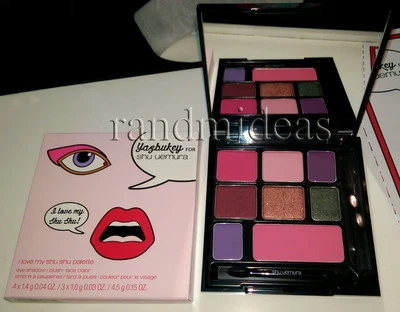 Shu Uemura I Love My Shu Shu Palette-Eye Color/Blush-Yazbukey LE-RARE-NEW-Smoky! - Image 1 of 3