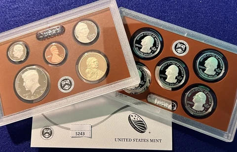 2018-S U.S. Mint 10-coin Proof Coin Set In OGP/COA.  S243 Cover