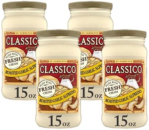 Classico Roasted Garlic Alfredo Pasta Sauce (15 oz Jar) (Pack of 4) - Picture 1 of 7