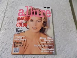 October 1992 ALLURE Magazine CINDY CRAWFORD Makeup Fashion Diet Hair Fragrance - Picture 1 of 2