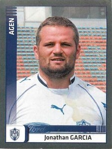 PANINI RUGBY 2012 2013 JONATHAN GARCIA AGEN
