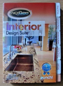 NexGen Interior Design Suite Computer Punch Software Windows 7, 10, Vista, XP - Picture 1 of 3