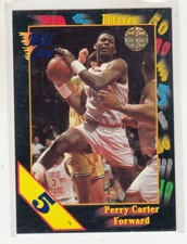 PERRY CARTER 1991-92 Wild Card NCAA 5 Stripe Parallel #44 Ohio State Mint