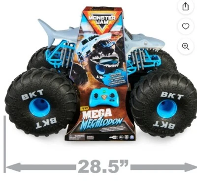 NEW IN BOX Official Mega Megalodon All-Terrain Remote Control Monster Truck - Image 1 of 4