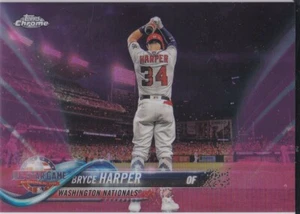 Bryce Harper 2018 Topps Chrome Update EXKLUSIVE PINK REFRACTOR Baseballkarte! - Bild 1 von 2