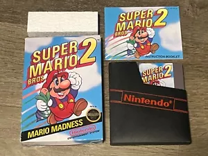 Super Mario Bros. 2 Circle Seal Nintendo Nes Complete CIB Excellent Condition - Picture 1 of 13