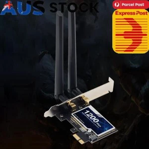 Bluetooth-Compatible 4.0 PCI-E WiFi Adapter Desktop WiFi Card for Microsoft - Picture 1 of 11