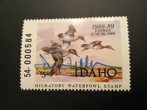 ICOLLECTZONE US 1988 Idaho ID2 Artist Signed Duck Stamp VF NH - Picture 1 of 1