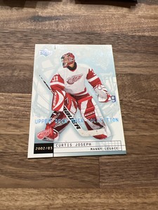 Curtis Joseph 2002-03 Upper Deck Prom mask collection #30 Manny Legace