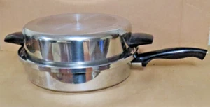 Kitchen Craft 11" Padella 10,75" Pentola/Coperchio 3 Strati Acciaio Inox Made USA - Foto 1 di 5