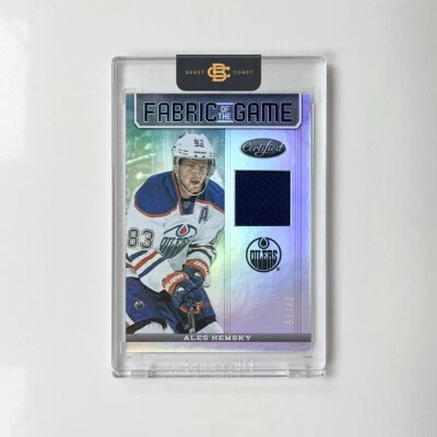 2012-13 Panini Certified Fabric of the Game Ales Hemsky 23/75 (MEM, SP) #FOG-HEM - Image 1 of 2
