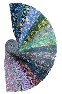 40 Strip Jelly Roll Fabric Strips for Sewing 100% Cotton Fabric for Quilting ... - Picture 1 of 5