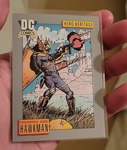 1991 DC COMICS HERO HERITAGE MODERN AGE HAWKMAN TRADING CARD #12 - Picture 1 of 2