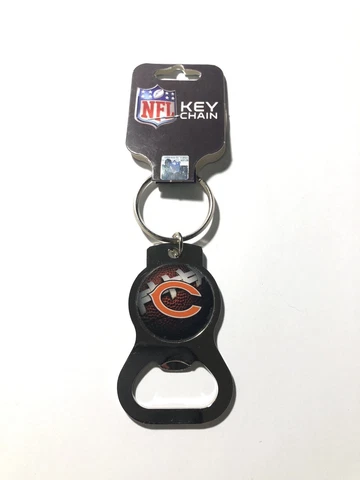 NEW Chicago Bears Bottle Opener Key Chain Party Starter Cover