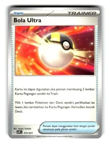 Pokemon Terastal Tactics Deck Ultra Ball 012/021 - Picture 1 of 4
