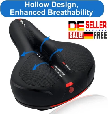 Fahrrad Sattel Fahrradsattel Fahrradsitz Gelsattel Tourensattel Damen Herren DHL - Bild 1 von 4