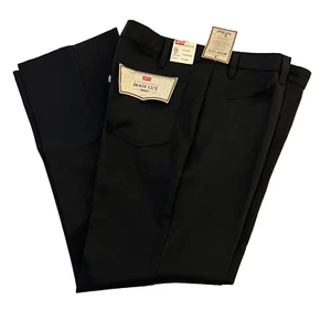 Jeans vintage 1987 Levi's Saddleman bootcut nero made in USA taglia 38x30 - Foto 1 di 11