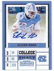 2017 Panini Contenders Draft Picks College Ticket Autographs #138 Elijah Hood NM