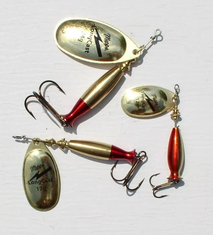 Mepps Aglia Longcast gold, Größe 2+3+4+5, Zander, Barsch, Forelle, Hecht, Rapfen - Bild 1 von 1