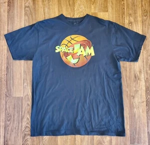 Space Jam Shirt Men 2XL Black Basketball Graphic Cotton Looney Tunes - Picture 1 of 4