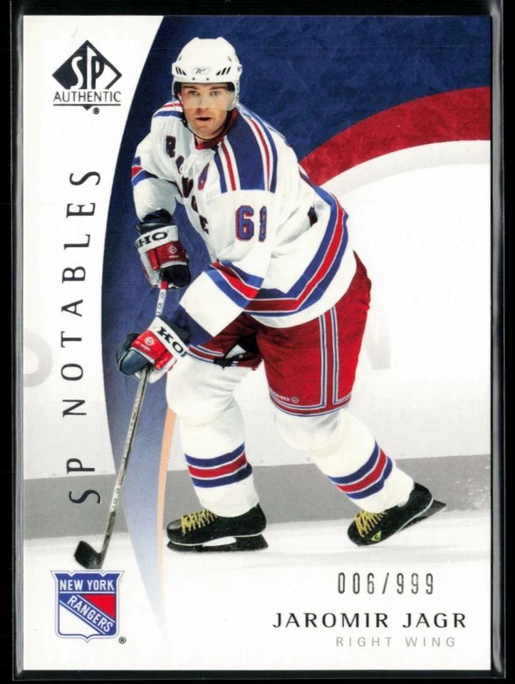 2005-06 SP Authentic #103 Jaromir Jagr 006/999 - Image 1 of 2