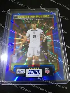 2023-24 Panini Score FIFA Pulisic 17/50 Blue Laser USA 2024 - Bild 1 von 2