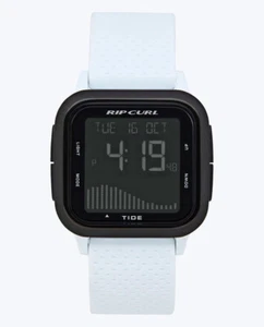 Rip Curl Men's Next Surf Tide Silicone Band 39mm Digital Watch in White - Picture 1 of 6