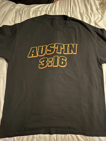 WWE Stone Cold Steve Austin Shirt XL Red Skull Austin 3:16 Smoking Cover