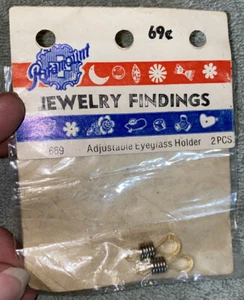 NOS Paramount Jewelry Findings #669 Adjustable Eyeglass Holder 2 pcs  - Picture 1 of 2