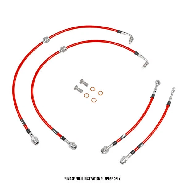 Mini Cooper S R56 JCW tubi freno in treccia aeronautici Goodridge - Immagine 1 di 1
