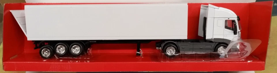 NEW RAY 1/43 - CAMION IVECO STRALIS 40' BIANCO CONTAINER - Immagine 1 di 2