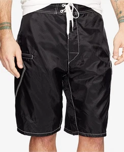 Ralph Lauren Denim & Supply Men's Ripstop Surfer Shorts, Black, Sizes 30; 36; 38 - Picture 1 of 6