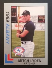 1989 Best Albany-Colonie Yankees Platinum Mitch Lyden #14
