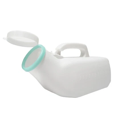 Male Urinal Bottle Handle Measuring Scale Mens Incontinence 1200ml Travel Bed