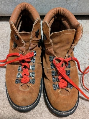 Botas de Senderismo Mont Blanc De Colección Para Hombre Talla 11D Marrón Gamuza Con Cordones  Foto 1 de 4