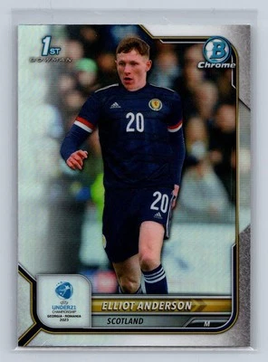 Elliot Anderson 2023 Bowman Chrome UEFA U21 Refractor Scotland #57 - Image 1 of 2