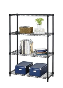 4 Shelf Wire Shelving Unit Garage NSF Wire Shelf Metal Large Storage Shelves ... - Bild 1 von 7