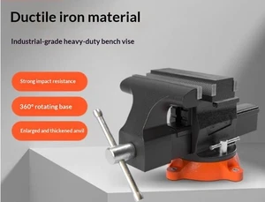 Industrial-Grade Bench Vise Workbench Clamp Multi-Function Universal Bench Vise  - Picture 1 of 21