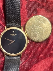 RAYMOND WEIL WRISTWATCH / Swiss 18k Gold Plated Men’s Watch - Picture 1 of 11