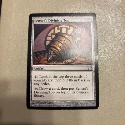 MTG Sensei's Divining Top NM Champions of Kamigawa - Poor - Image 1 of 2