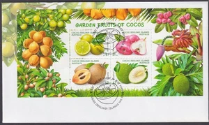 CKFD66M) Cocos (Keeling) Islands 2017 Garden Fruits M/S & 2 pairs on 2 Unaddress - Picture 1 of 2