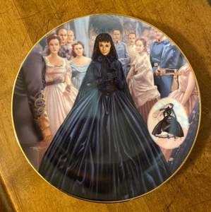 Plato de coleccionista de malezas de viudas de Lo que el viento se llevó Bradford Exchange - Imagen 1 de 6